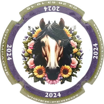 N°31zg Jéroboam, contour vert baki, 2024
Photo René COSSEMENT
