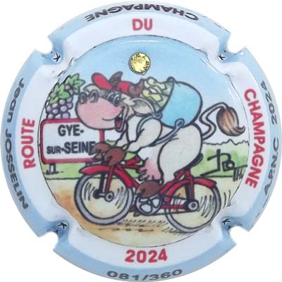 N°38a APNC 2024, Route du Champagne, ctr bleu, strass, N°XXX-360
Photo René COSSEMENT

