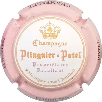 N°04e Blanc, contour rose
