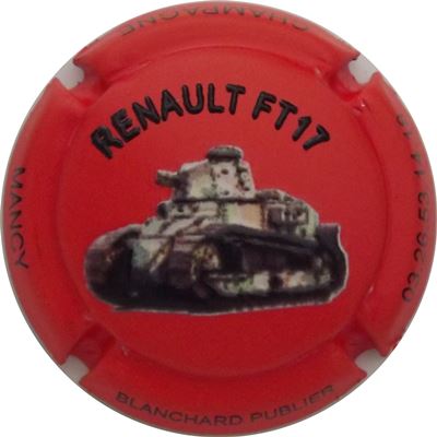 N°19 (série de 6) Renault FT17 Fond rouge, en relief
Photo René COSSEMENT
Mots-clés: NR