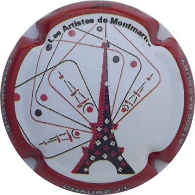 N°44c Les artistes de Montmartre, contour rouge foncé
Photo René COSSEMENT
