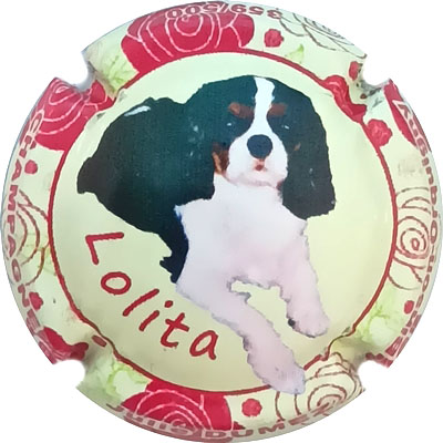 N°NR Chien Lolita, contour rose et crème, 500 expl 
Photo René COSSEMENT
Mots-clés: NR