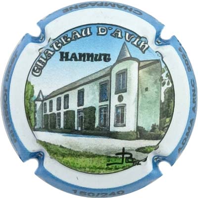 N°45b Château d'Avin, contour bleu, N°XXX-240
Photo René COSSEMENT
