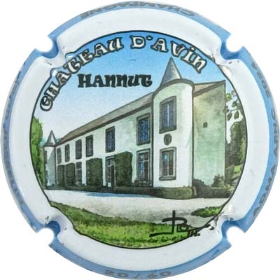 N°45c Château d'Avin, jéroboam, contour bleu, N°XX-60
Photo René COSSEMENT
