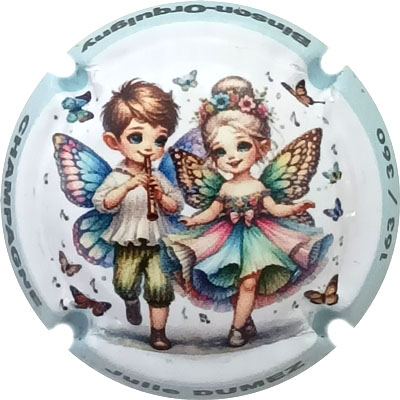 N°43b Elfe, contour bleu, N°XXX-360, série de 5
Photo René COSSEMENT
