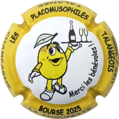 N°NR Les Placos Talangeois 2025, Contour jaune, N°XXXX-2000
Photo René COSSEMENT
Mots-clés: NR