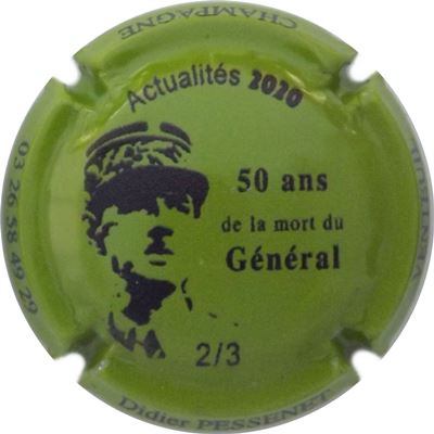N°63a 50ans de la mort du Général, 2-3, N°XXX-300
Photo René COSSEMENT
Mots-clés: Vert et noir